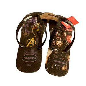 Havaianas Adult Top Marvel Flip Flop Sandals Men's  Avengers Sz 13 New With Tag